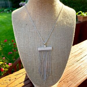 On the Fringe Pendant, Rhodium Plating